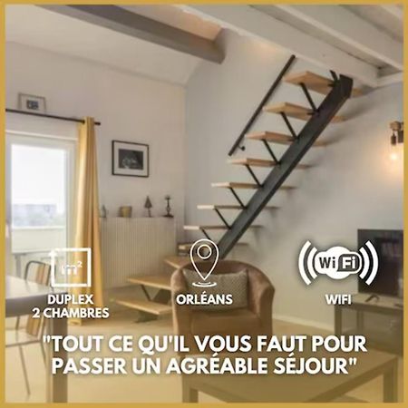 Le Duplex Ensoleille Du Parc * Parking * Balcon * Apartment Orléans Exterior photo
