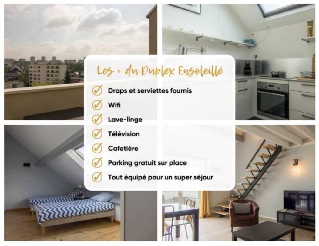 Le Duplex Ensoleille Du Parc * Parking * Balcon * Apartment Orléans Exterior photo